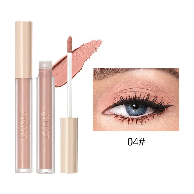 8 Colors Matte Nude Eye Bronzer Liquid Eyeshadow Waterproof Long Lasting Eye Shdaow Natural Cheek Contour Woman Makeup Cosmetic Qme 04 1PCS