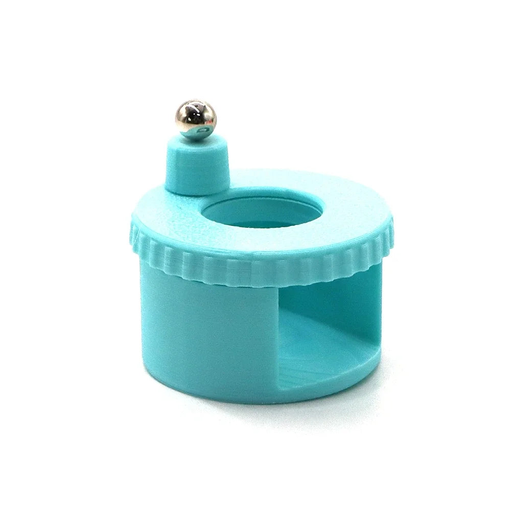Rotating Cat Eye Magnet for Nails Automatic Glass Bead Nail Magnet Spinner, Magnetic Gel Polish Guide Tool Nail Art DIY Qme blue