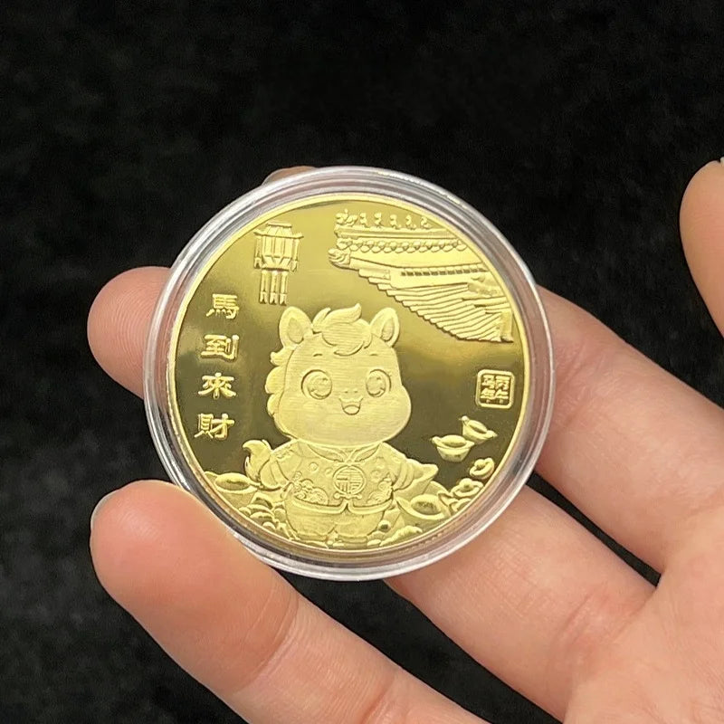 2026 Year Horse Lucky Zodiac Medal Event Souvenir Metal Craft Qme A4