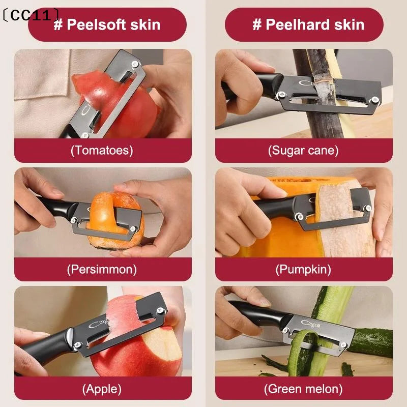 Stainless Steel Vegetable Potato Peeler Professional Multifunctional Qme