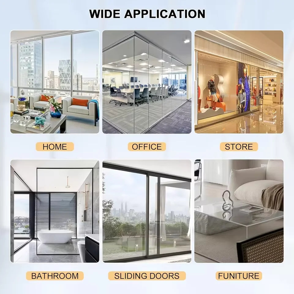 PET Safety Window Film Is Transparent Shatterproof And Provides Safety Protection Suitable For Living Room And Office Windows. Qme