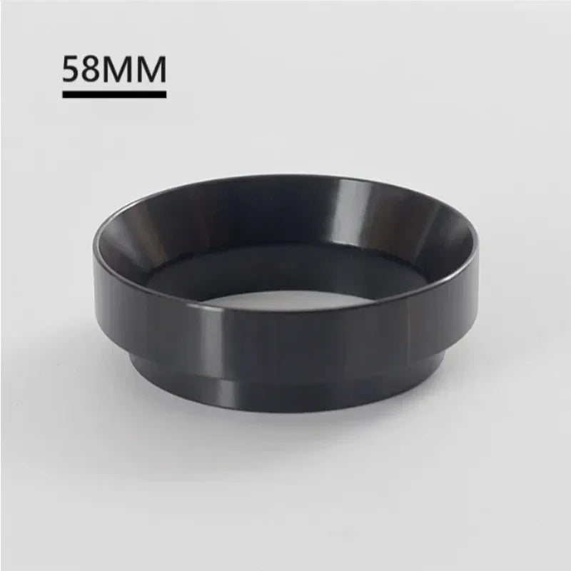 51mm 53mm 58mm Magnetic Espresso Dosing Ring Aluminum Dosing Funnel Perfect Fit For Coffee Brewer Accessories Qme Black 58MM