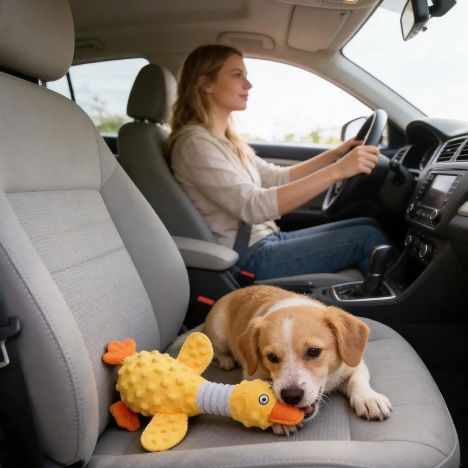 Aggressive Dog Chew Toys Interactive Squeaky Entertainment Companion Qme