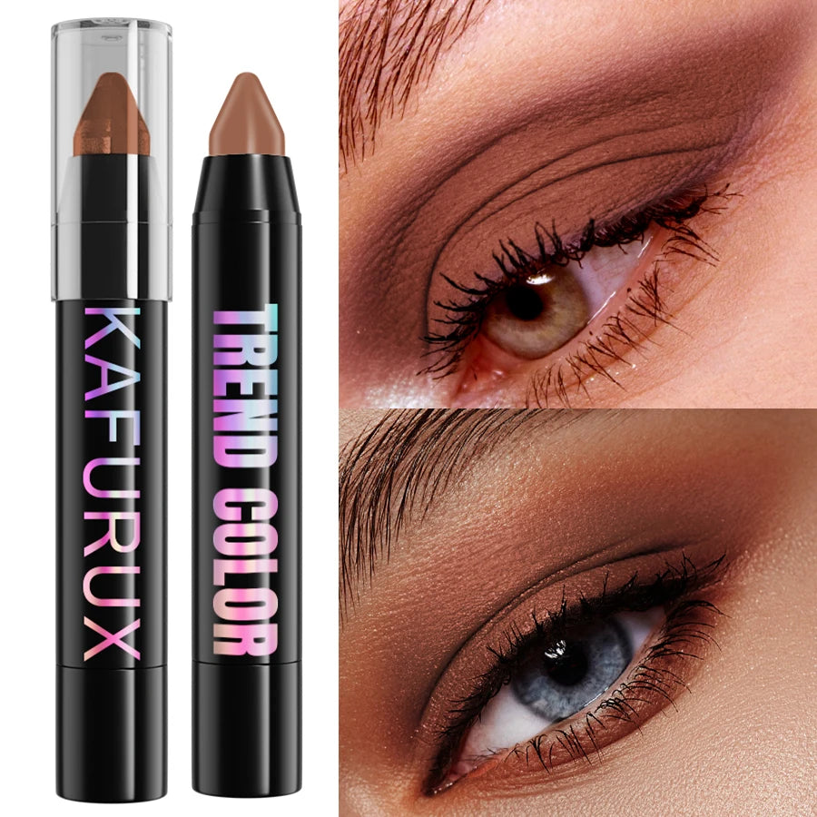 25 Colors Glitter Eyeshadow Eyeliner Pencil Waterproof Pearlescent Qme