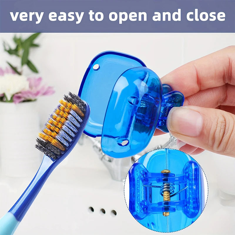 Toothbrush Head Covers Travel Portable Protector Cap Brush Pod Case Qme Default Title