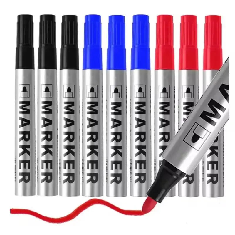 Black Permanent Paint Marker Pen Fine Nib Waterproof Smudge Proof Art Qme