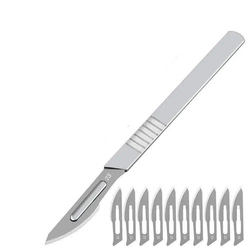 Industrial Carbon Steel Scalpel Blades Handle Biology Anatomy Qme B