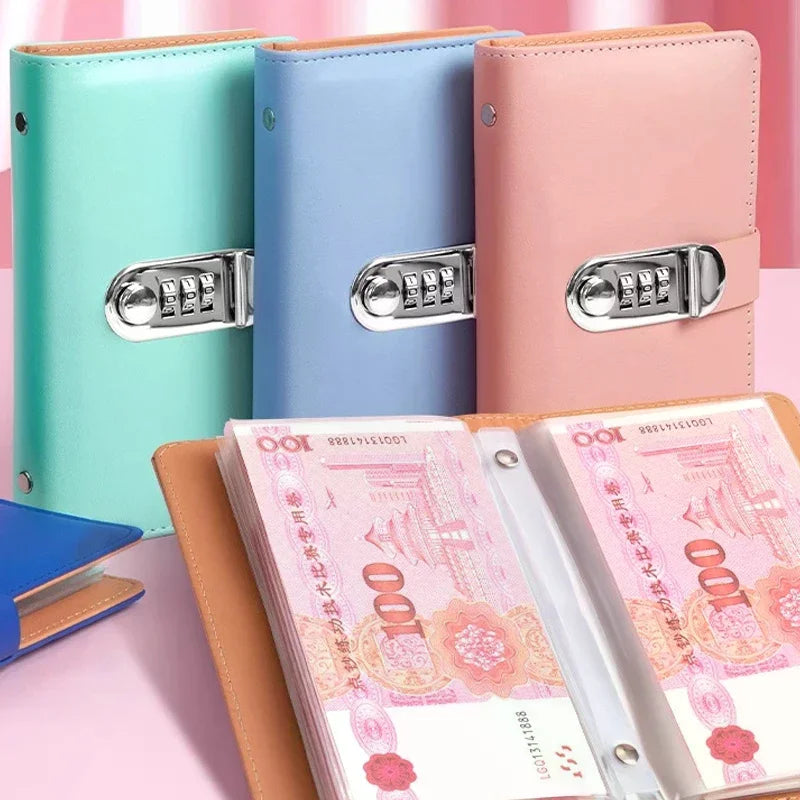 Banknote Storage Book Made Of PU Material, Can Hold 100 Banknotes, With Banknote Photos, Stamps, Bank Card Storage Book Qme