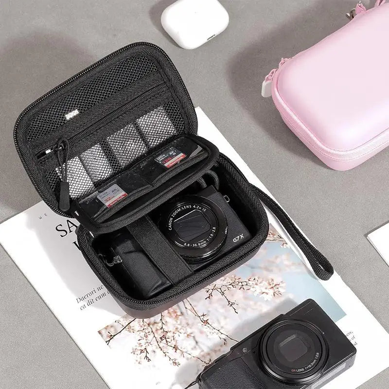 Hard Shell Digital Camera Case CCD Storage Bag Compact Lightweight Qme