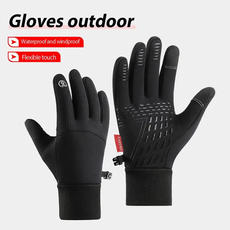 1Pair Winter Gloves Men Women-waterproof Thermal Glove Cold Weather Qme