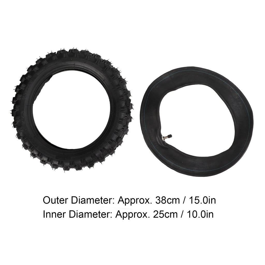 Tire and Inner Tube Replacement 2.50‑10 Inch Tire and Inner Tube for DIY Modification Replacement for CRF50 Dirt Bike Qme