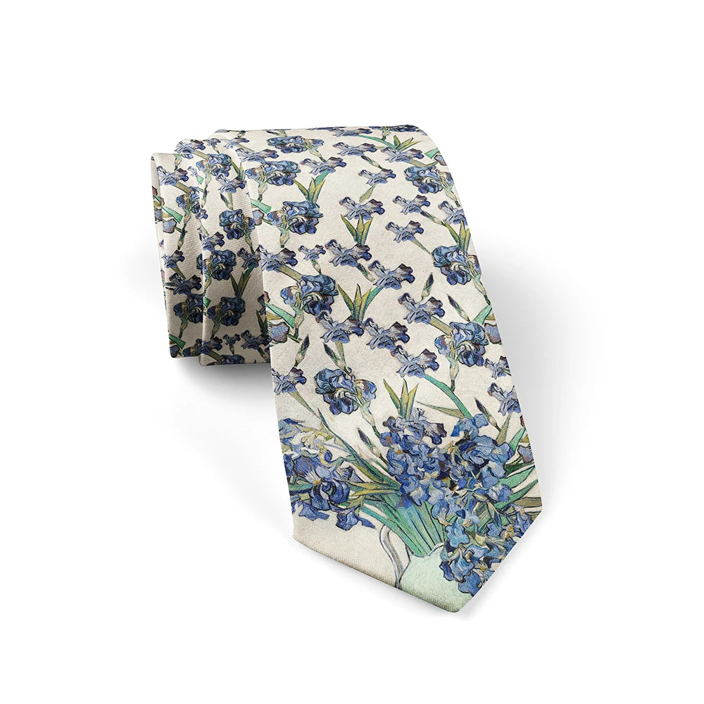 3d Printed Oil Painting Tie Men's Fun Fashion Business Wedding Party Qme style13 China Mainland