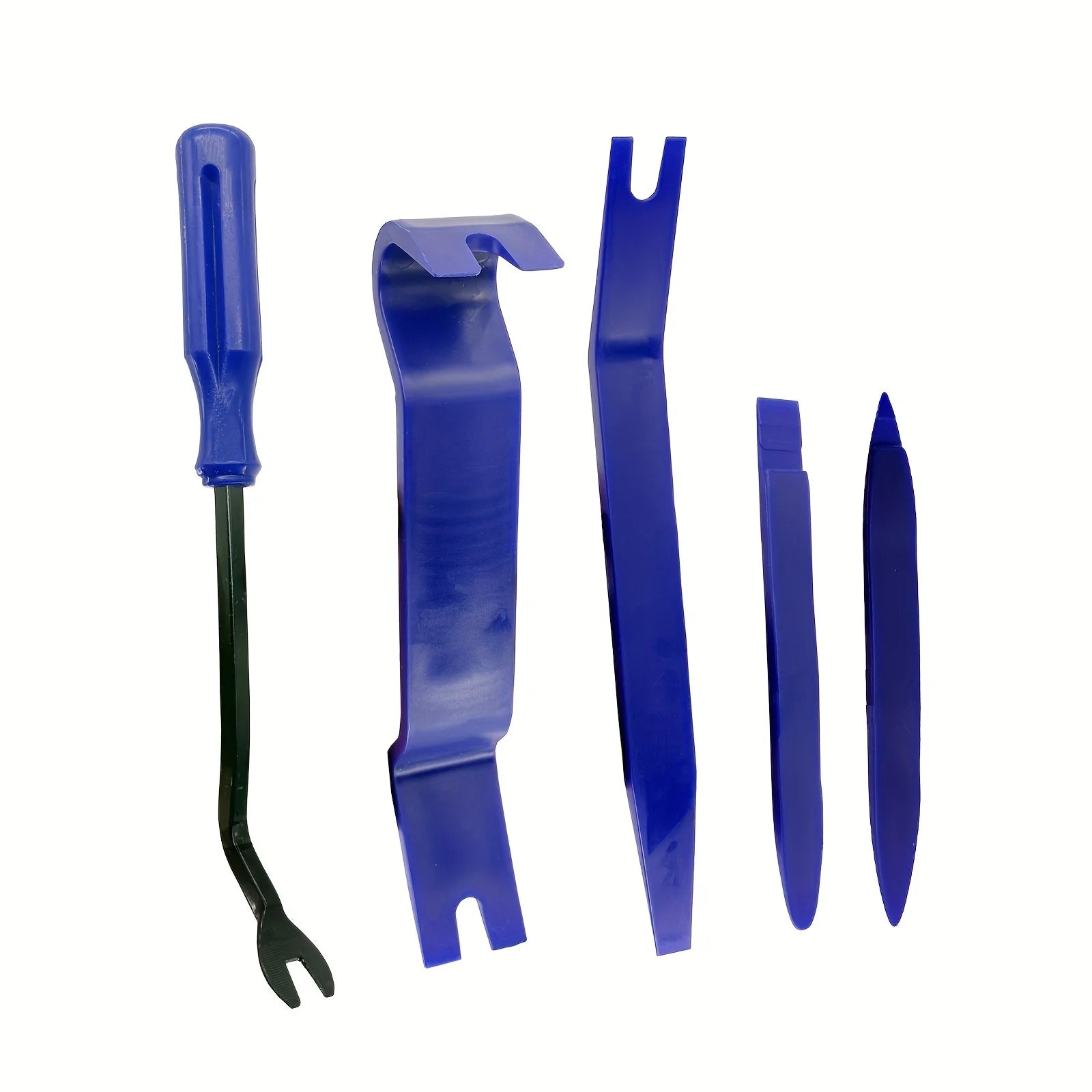 5Pcs Auto Trim Removal Tool Kit, Car Plastic Pry Panel Door Dash Audio Clip Remover Pry Bar Set For Vehicle Interior Repair Qme