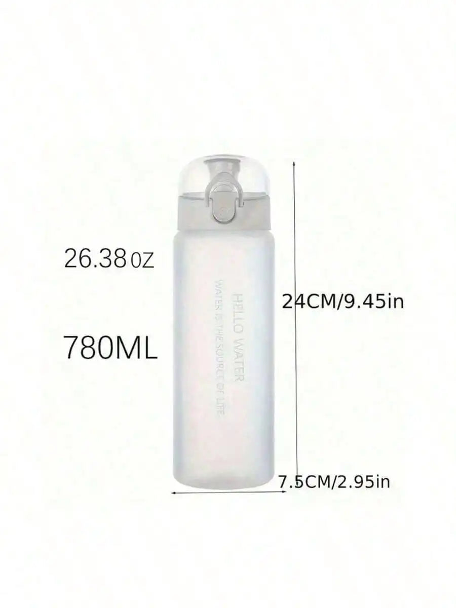Simple Sports Large Capacity Plastic Water Bottle Boys Girls Student Qme