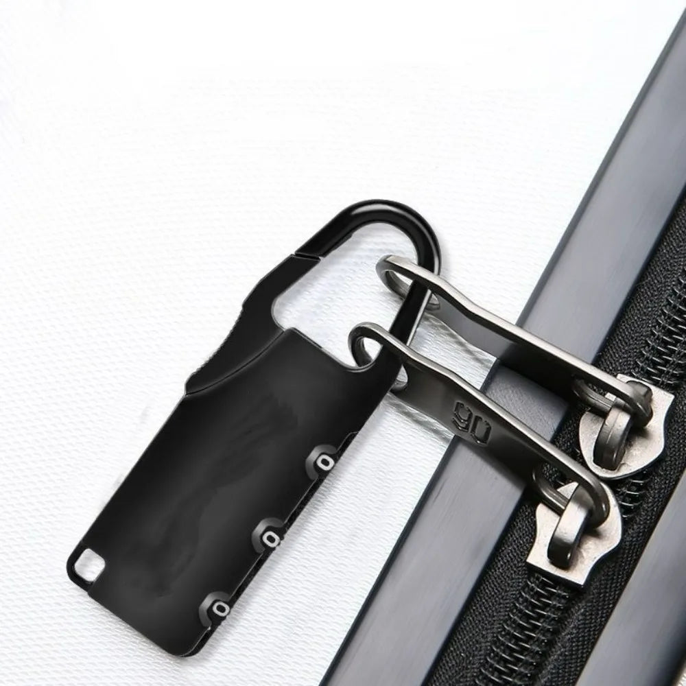 1pcs Zinc Alloy Safety Traveler Bag Password Lock Portable Mini Anti-theft Padlock Photography Bag Small Lock Travel Accessories Qme