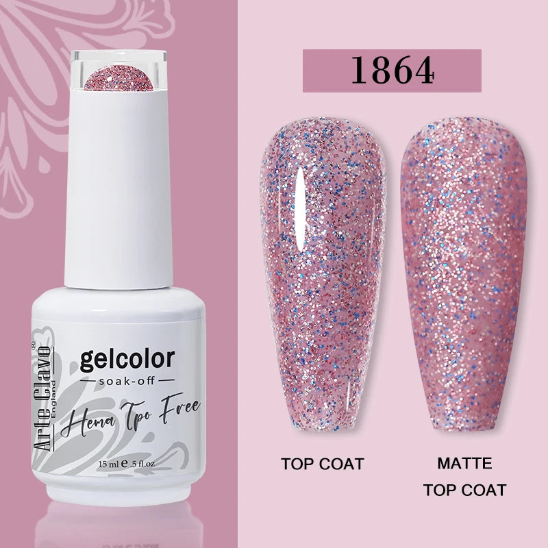 Arte Clavo HEMA TPO Soak Off UV LED Nail Gel Polish 108 Colors