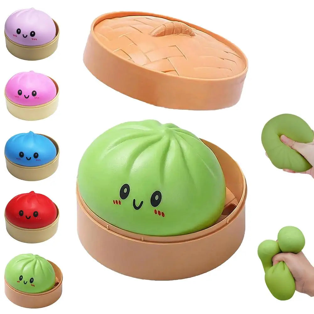 Realistic Giant Steamed Bun Squeezable Toy Simulation Food Squishies Qme