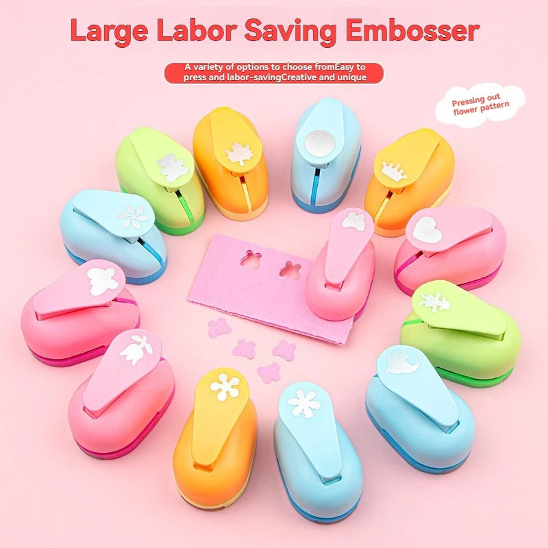 Flower Punch Furador 5*3*4.5cm Diy Paper Cut Eva Foam Maker Puncher Scrapbooking Labor Saving for Hole Punch Embossing Qme