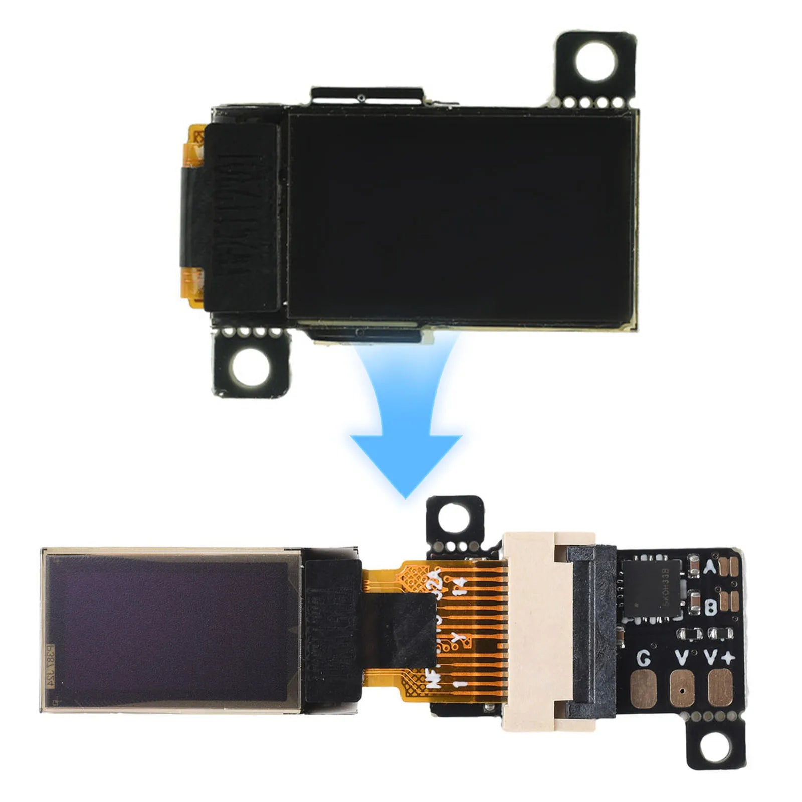 Mini OLED Digital Voltmeter Ultra Thin 0.5 Inch High Precision Voltage Meter DC 0-30V OLED LCD Display Module for Power Supply Qme