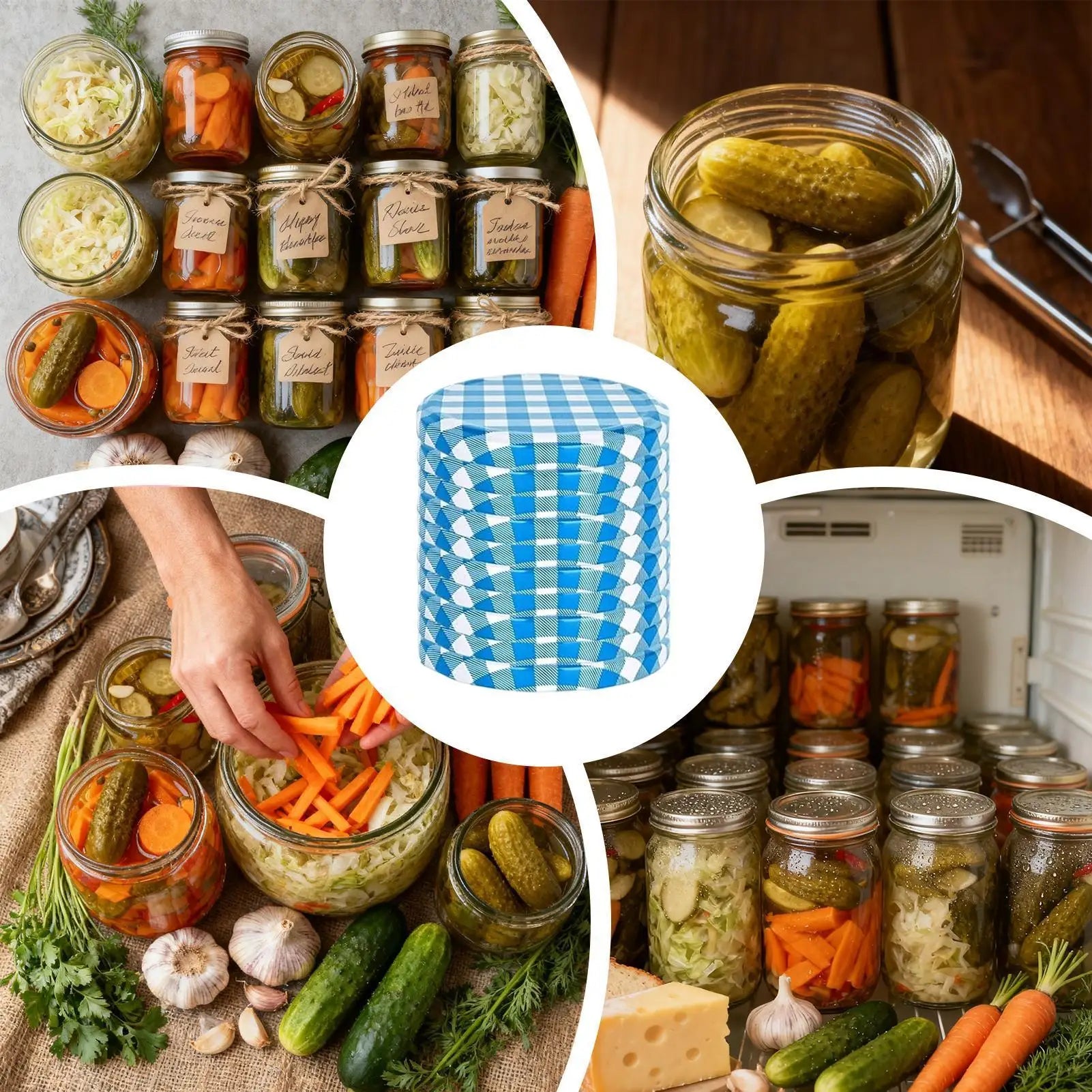 Lids Jars Metal Reusable Leak Proof Caps Regular Mouth Canning Jams Qme