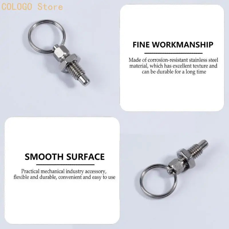Non Lock-out Knob Plunger Stainless Steel Locking Pin Hand Qme
