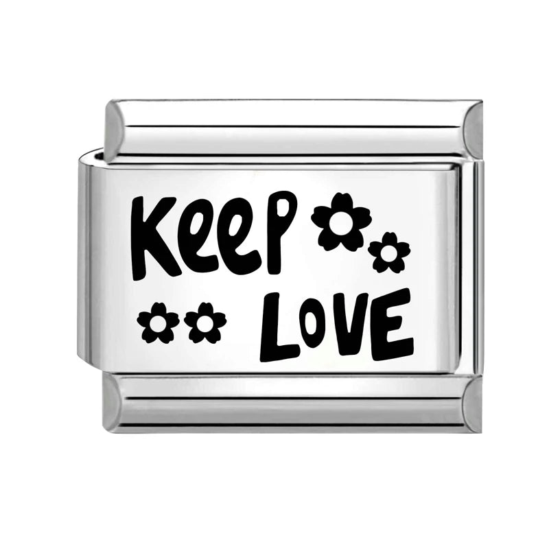 Wholesale 2026 Women Men Girls Dad Charm Italian Link Fit Bracelet