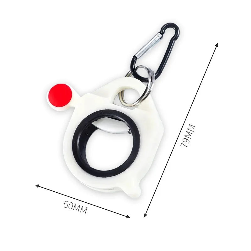 Square Cable Tie Organizer Fluorescent Cable Tie Organizer Portable Reusable Storage Cable Tie Holder Cable Tie Storage Tool Qme Round