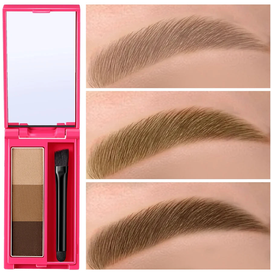 Waterproof Professional Eyebrow Powder Black Brown Coffee Lasting Qme