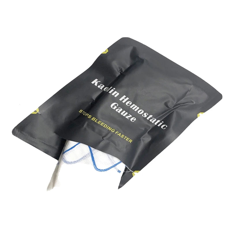 Hemostatic Kaolin Gauze Combat Emergency Trauma Z-fold Dissolvable Qme