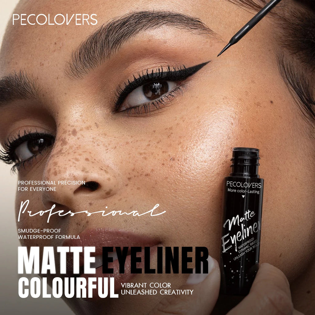 Matte Eyeliner Liquid Pen Multi-color Selection Waterproof Sweat Qme