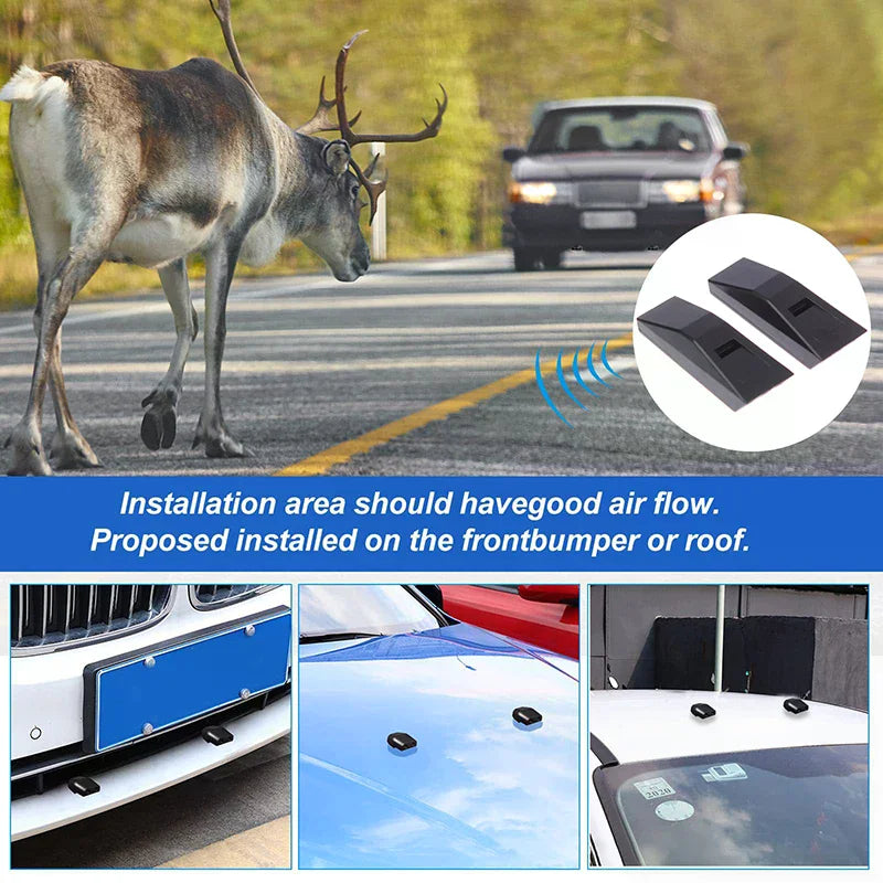 ABS Anti Collision Siren Deer Repeller Ultrasonic Wave Wild Animals Qme
