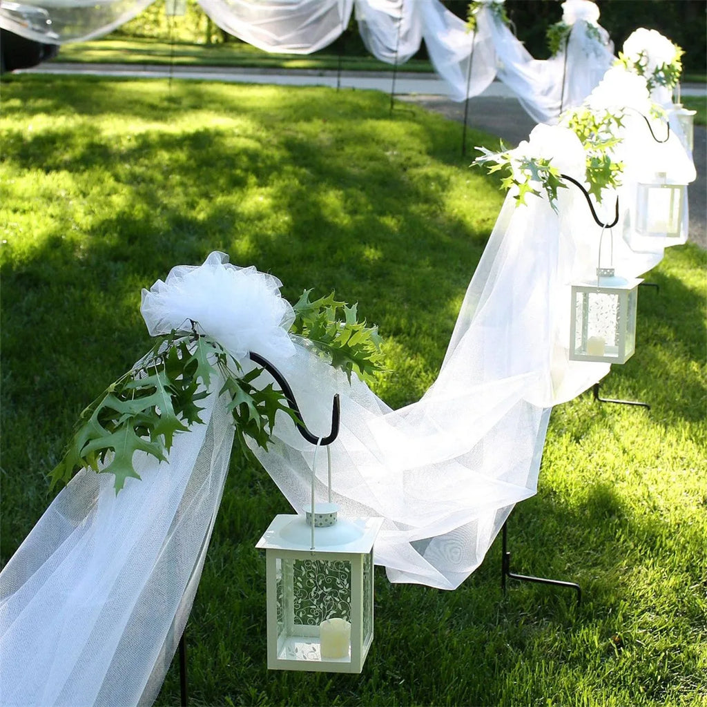 1PC 500cm*48cm gauze gauze wedding layout arch decoration garden party stairs chair back decoration organza Qme