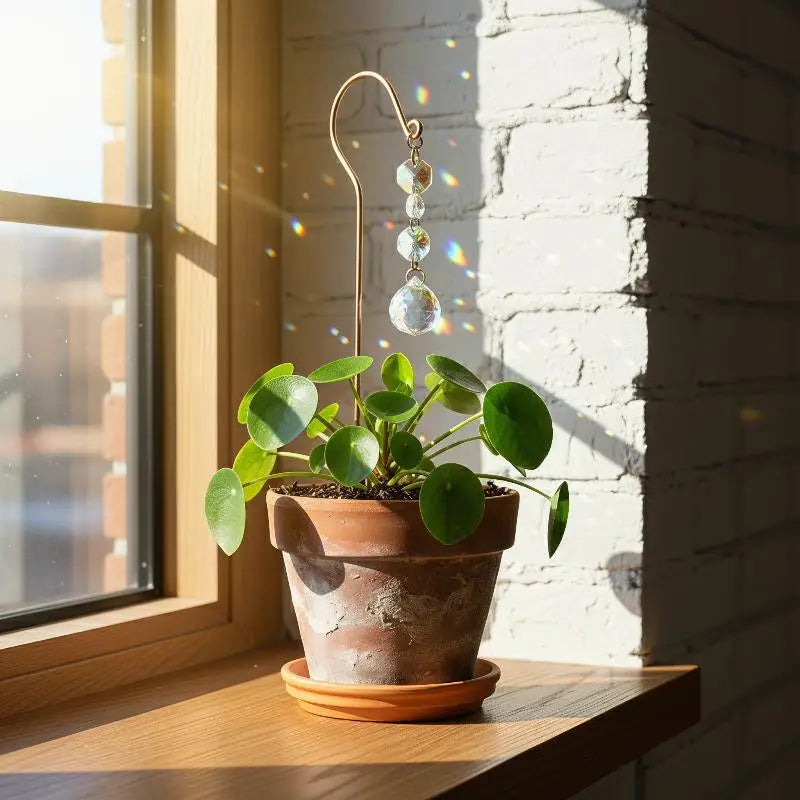 Garden Lawn Decoration Sun Catcher Crystal Ball Flower POTS Pile Qme