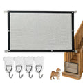 Mesh Gate Pets Portable No Drill Folding Safety Fence Guard Indoor Qme Gray M China Mainland