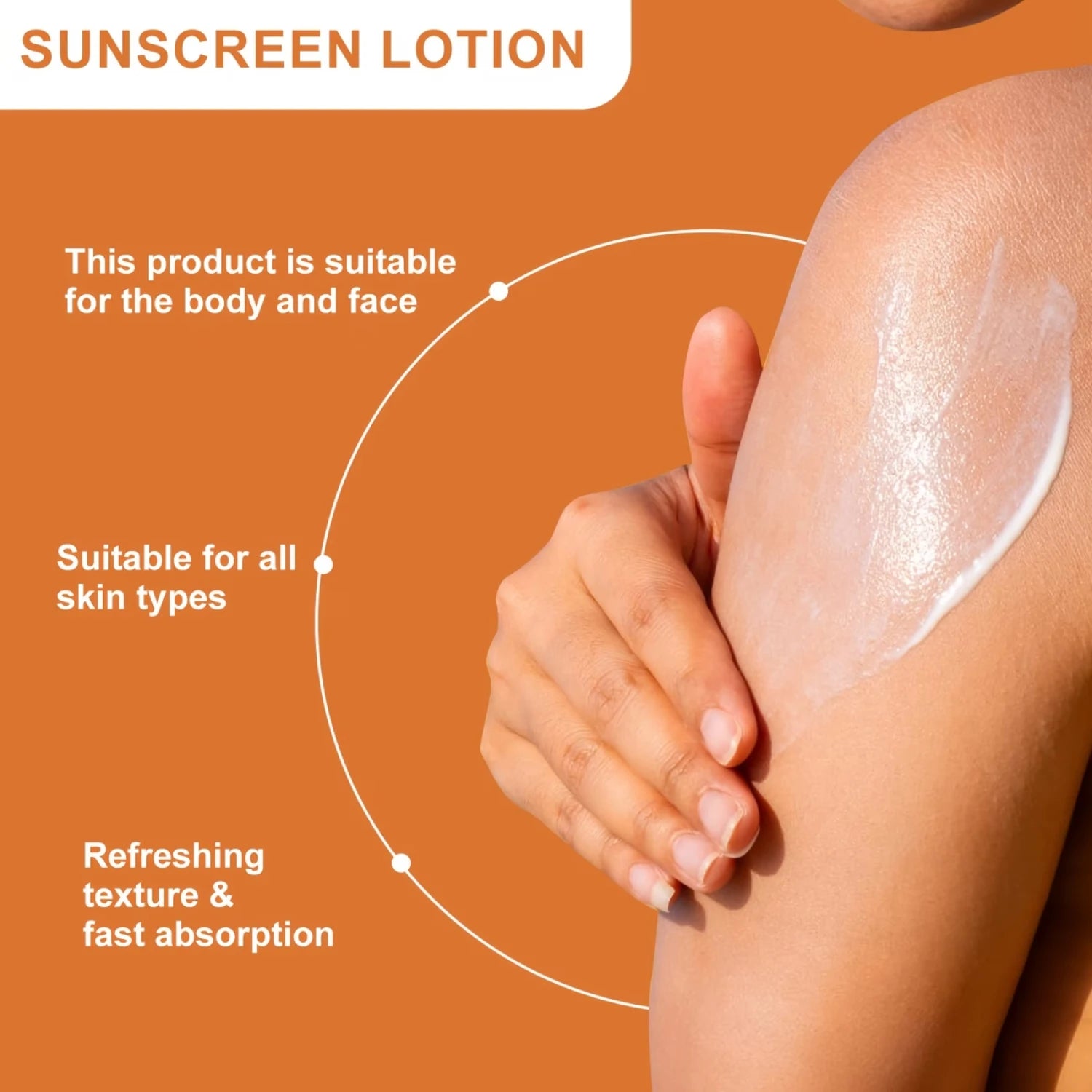 SPF50 PA+++ Sunscreen, 36HR Hydrating & Water Resistant Collagen Sun Care Qme