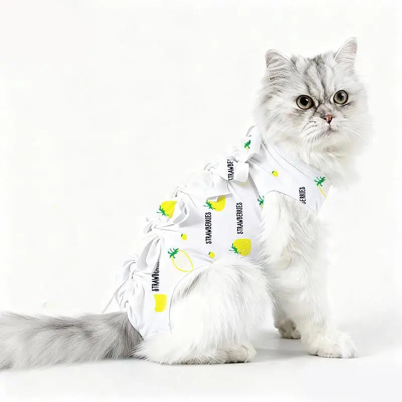 Postoperative Recovery Anti Licking Clothing Adjustable Cat Wound Qme K M