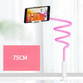 360 Degrees Lazy Bed Gooseneck Cell Phone Tablet Stand Adjustable Flexible Arm Mount Clip IPad Tablet IPhone Samsung Accessories Qme Pink