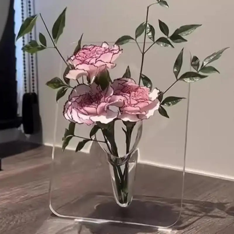 Home Decor Decorative Vases Desktops Bookshelf Frame Flower Vase Qme