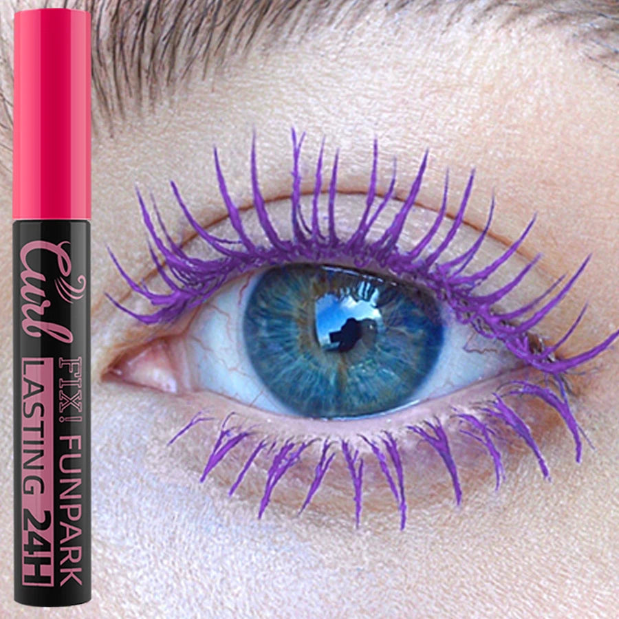 9 Mascara Thick Curl Waterproof Natural Eyelash Long Lasting Blue Qme 09