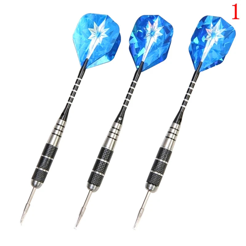 3 Pieces In A Pack 22g Anti-fall Needles Full Metal Darts Set Safety Video Game Darts Indoor Soft Darts Steel Shaft Darts Qme A