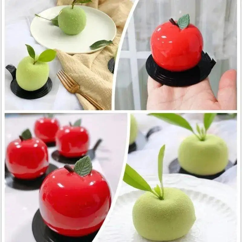 Silicone Cake Moulds Fruits Mousse Cake Molds Orange Apple Pear Mango Strawberry Pinecone Shape Mould Dessert Decorating Tools Qme
