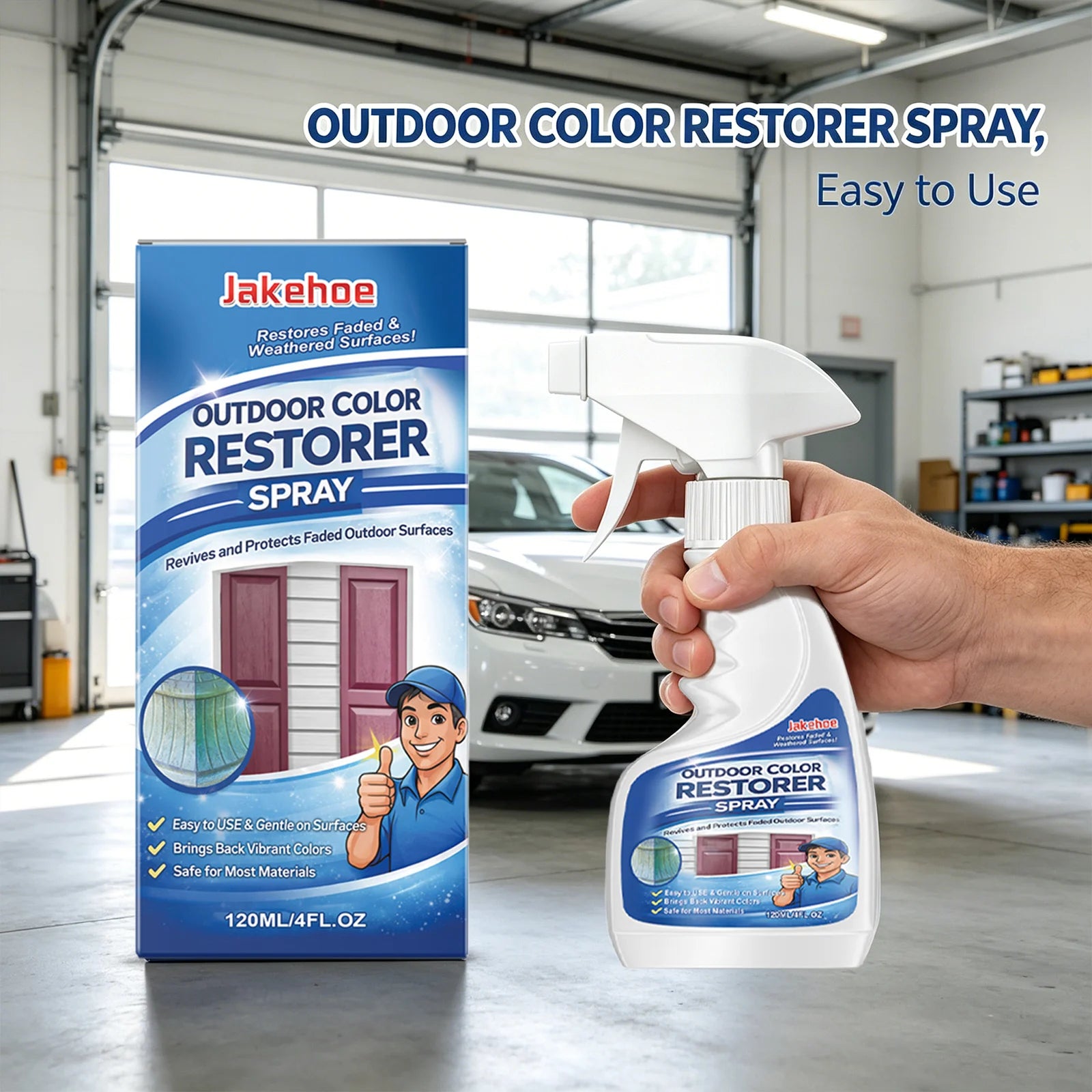Outdoor Color Restorer Spray Maintain Colorful Furniture Appearance Prevent Fading Multi-surface Protection Color Renewal Spray Qme