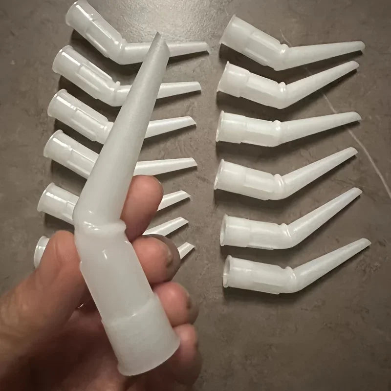 Adhesive Nozzle Tips for Glue & Sealant Guns, Construction & DIY Projects, Precision Control for Indoor Home Improvement Tools, Qme