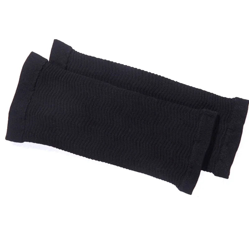 Arm Shaper Slimming Sleeves Warmers Women Thin Legs Calorie Off Fat Qme Black One Size