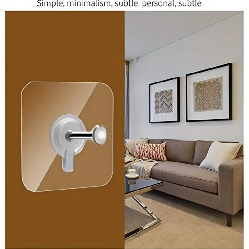 Self-adhesive wall hooks, allowing you to hang paintings decoration installation solution, for wall-mounted items Qme