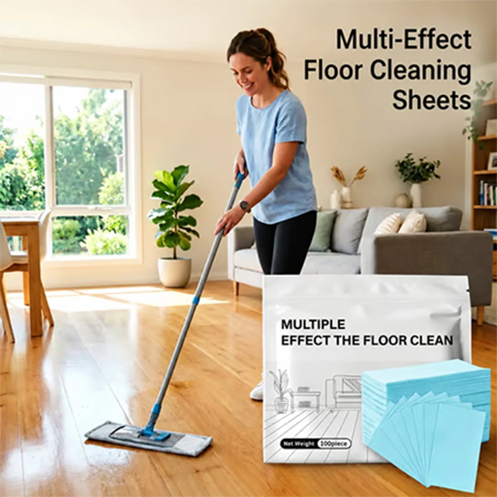 Floor Cleaner Cleaning Sheets Stain Removal Brightening and Fragrance-retaining Floor Cleaning Supplies Qme