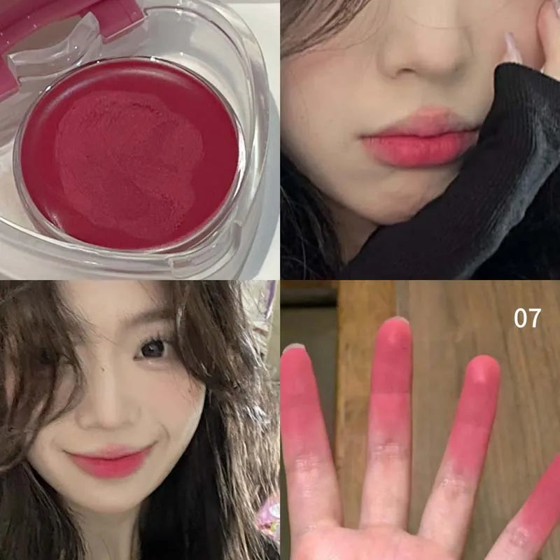 HERORANGE Lip Cheek Dual-purpose Mud Lipstick Natural All-match Matte Qme HR689-07