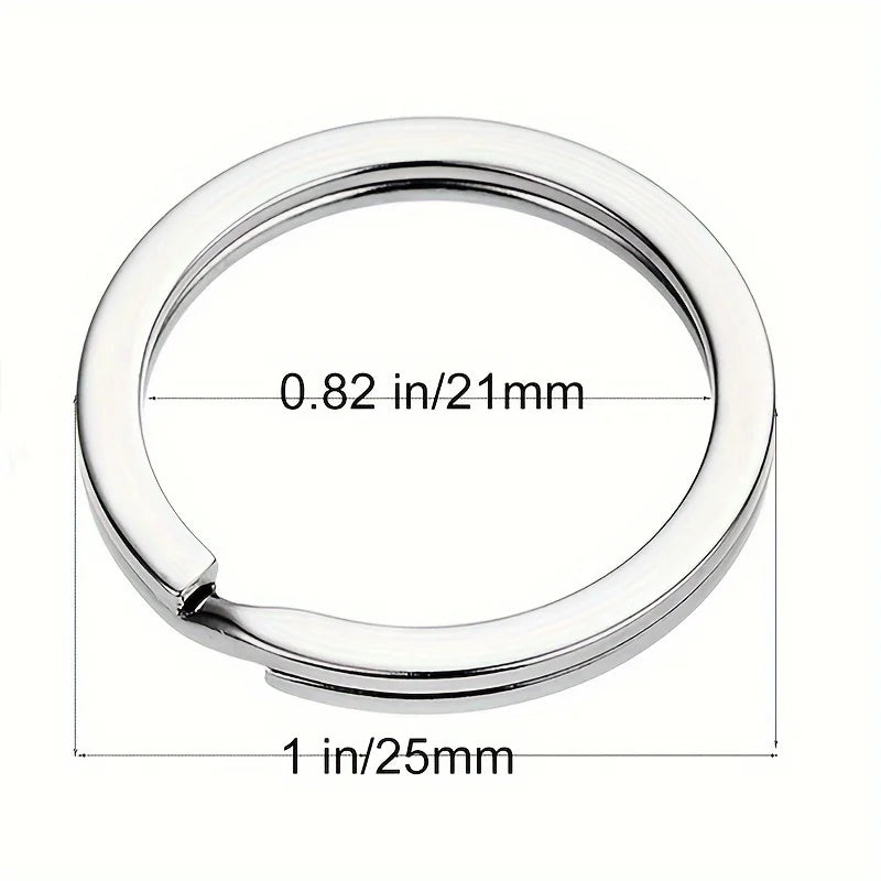 10/20/40pcs Split Key Rings Keyrings, Key Rings Bulk, Flat Keychain Ring Split Key Ring For Home Car Keys Bag Hanging Accessori Qme