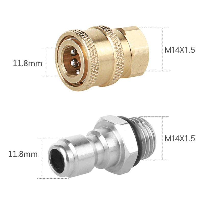 1 4 Female Quick Connect M14 5 Thread Pressure Washer Connector Qme