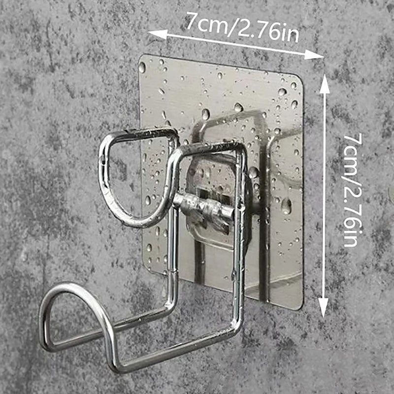 Save Space Organizer Wall Mount Hook Adhesive Storage Rack Punch-free Qme